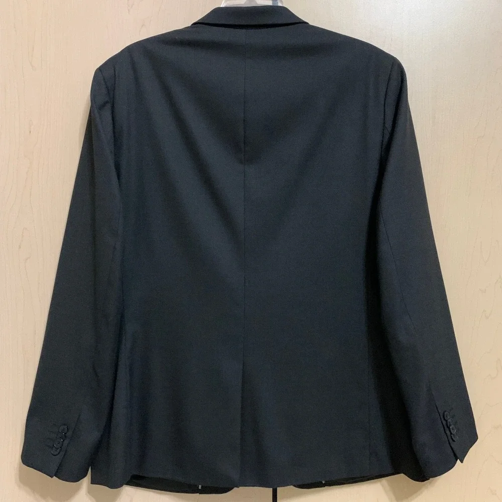 Banana Republic Slim Fit Blazer Jacket Men 44R Charcoal 2-Button Single-Breasted